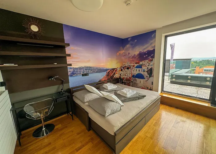 Apartman Se Saunou A Terasou S Vyhledem Na Brno