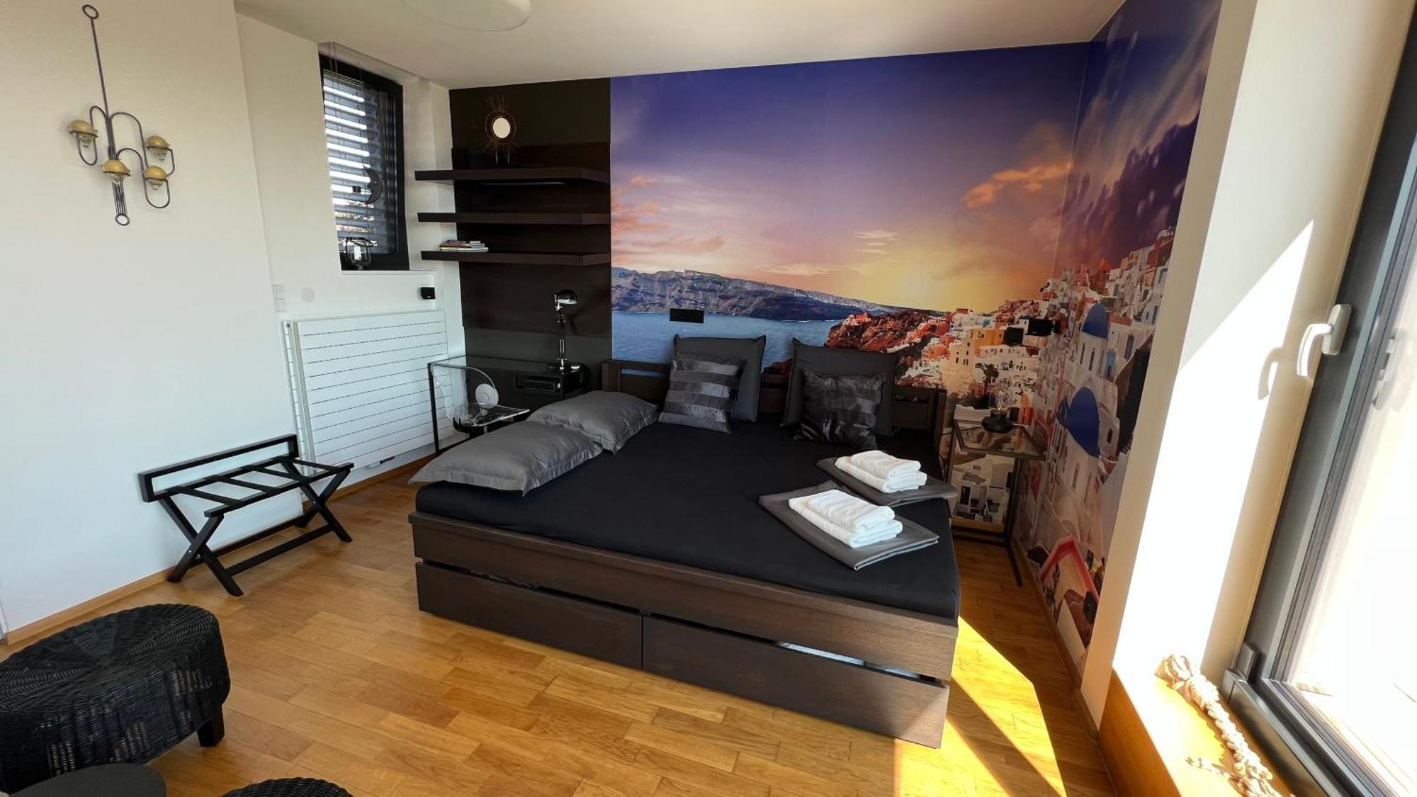 Se Saunou A Terasou S Vyhledem Na Apartment