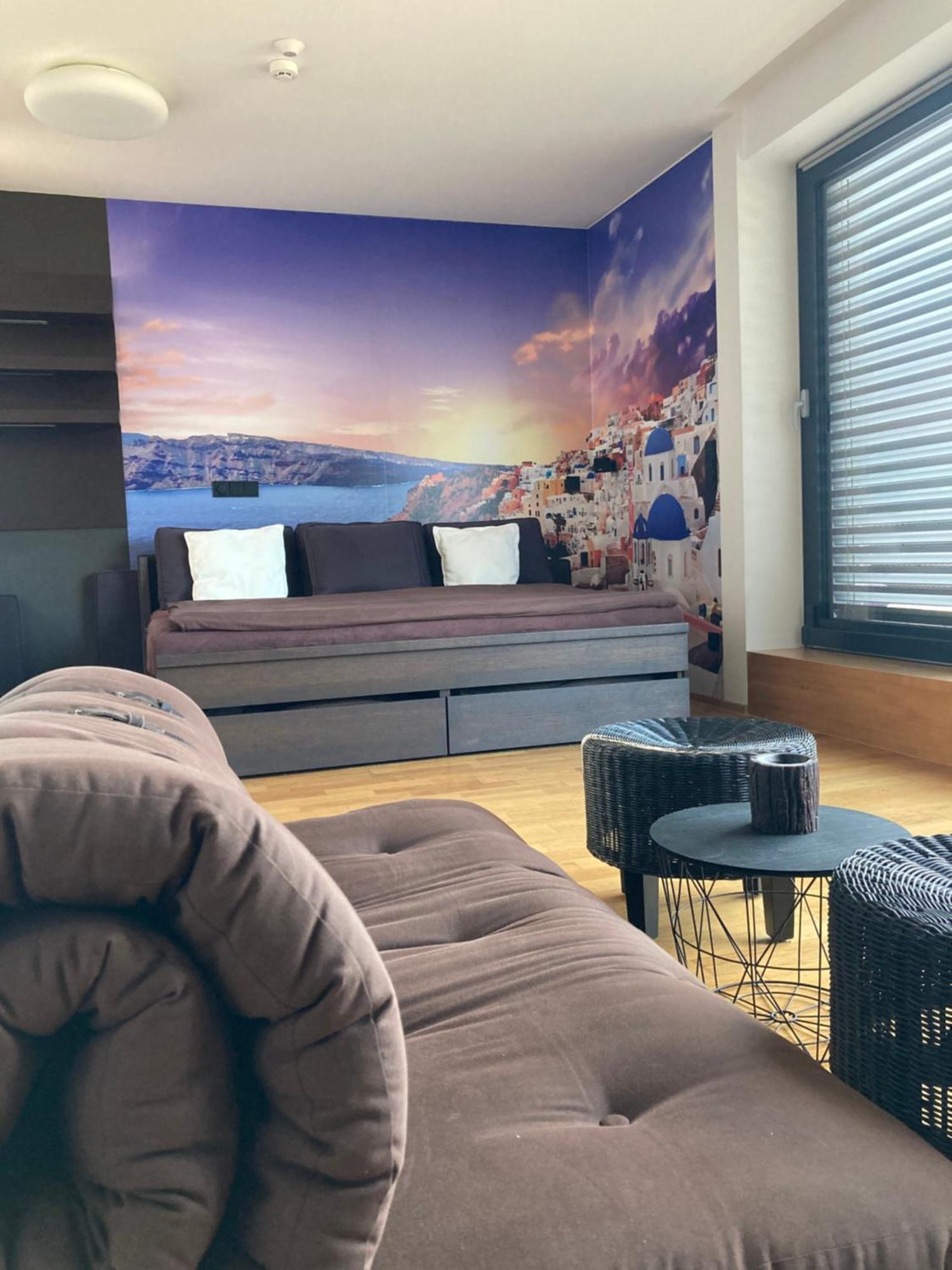 Se Saunou A Terasou S Vyhledem Na Apartment